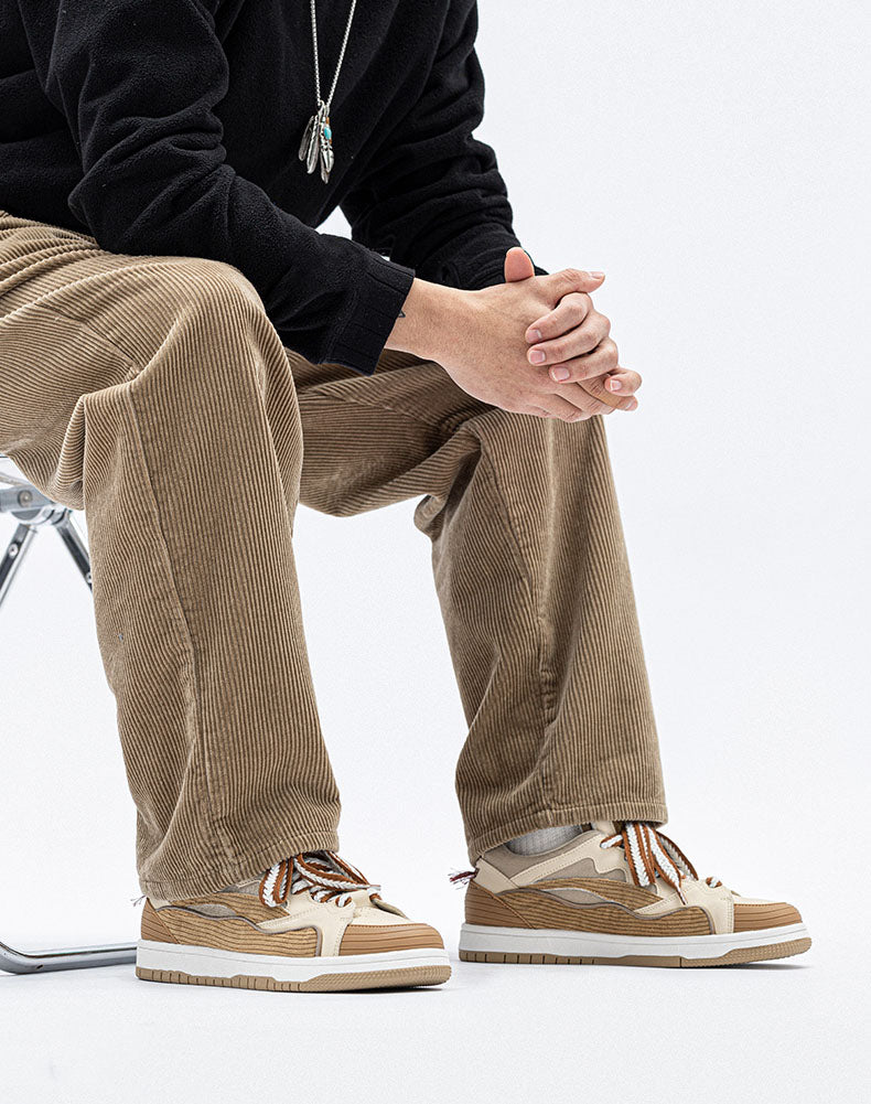 Corduroy Breathable All Match Unisex Casual Shoes - Harmony Gallery