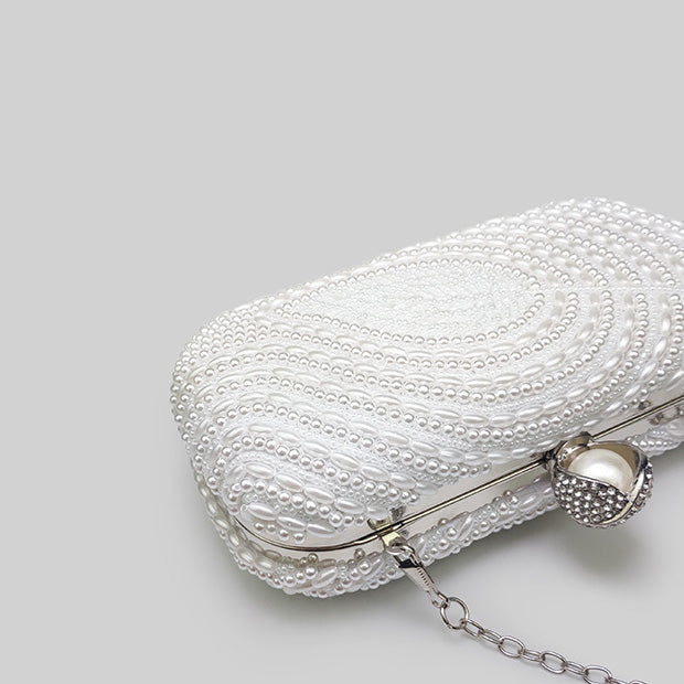 Bridal Wedding Trendy Pearl Senior Clutch Bag - Harmony Gallery