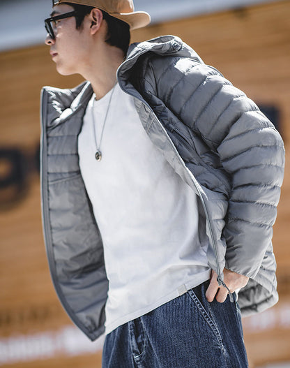 Mountain Duck Winter Light Hooded Warm Men's Jacket - Harmony Gallery
