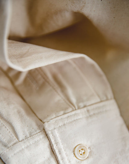 American Retro Cotton Shell Lapel Layered Men's Shirt - Harmony Gallery