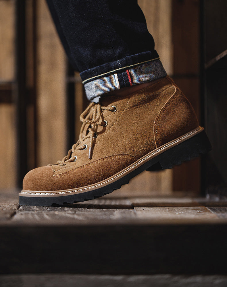 Low-Cut Retro British Style Short-Face Martin Casual Men's Boot - Harmony Gallery