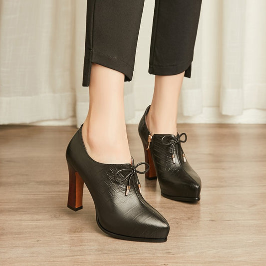Elegant Pointy All-Match High Heel Women's Shoes - Harmony Gallery