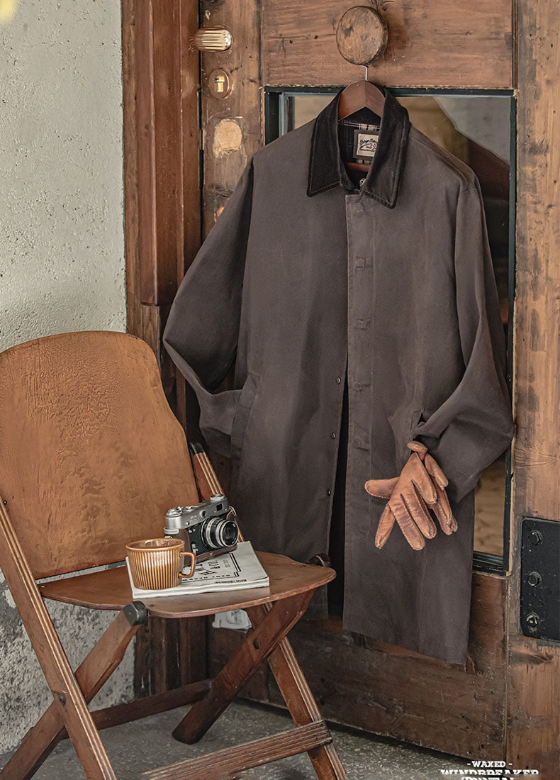 American Oil Wax Windbreaker Waterproof Men's Coat - Harmony Gallery