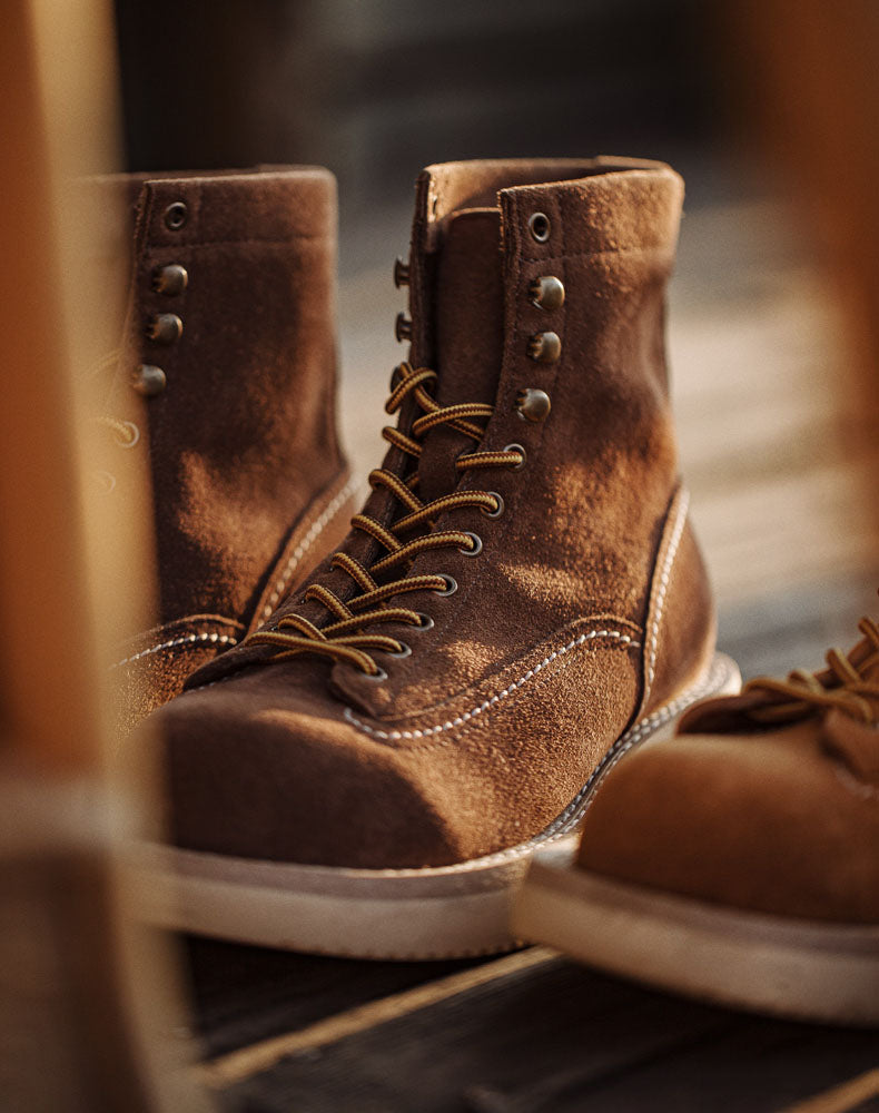 American Retro Winter Desert Suede Logging Men's Work Boot - Harmony Gallery
