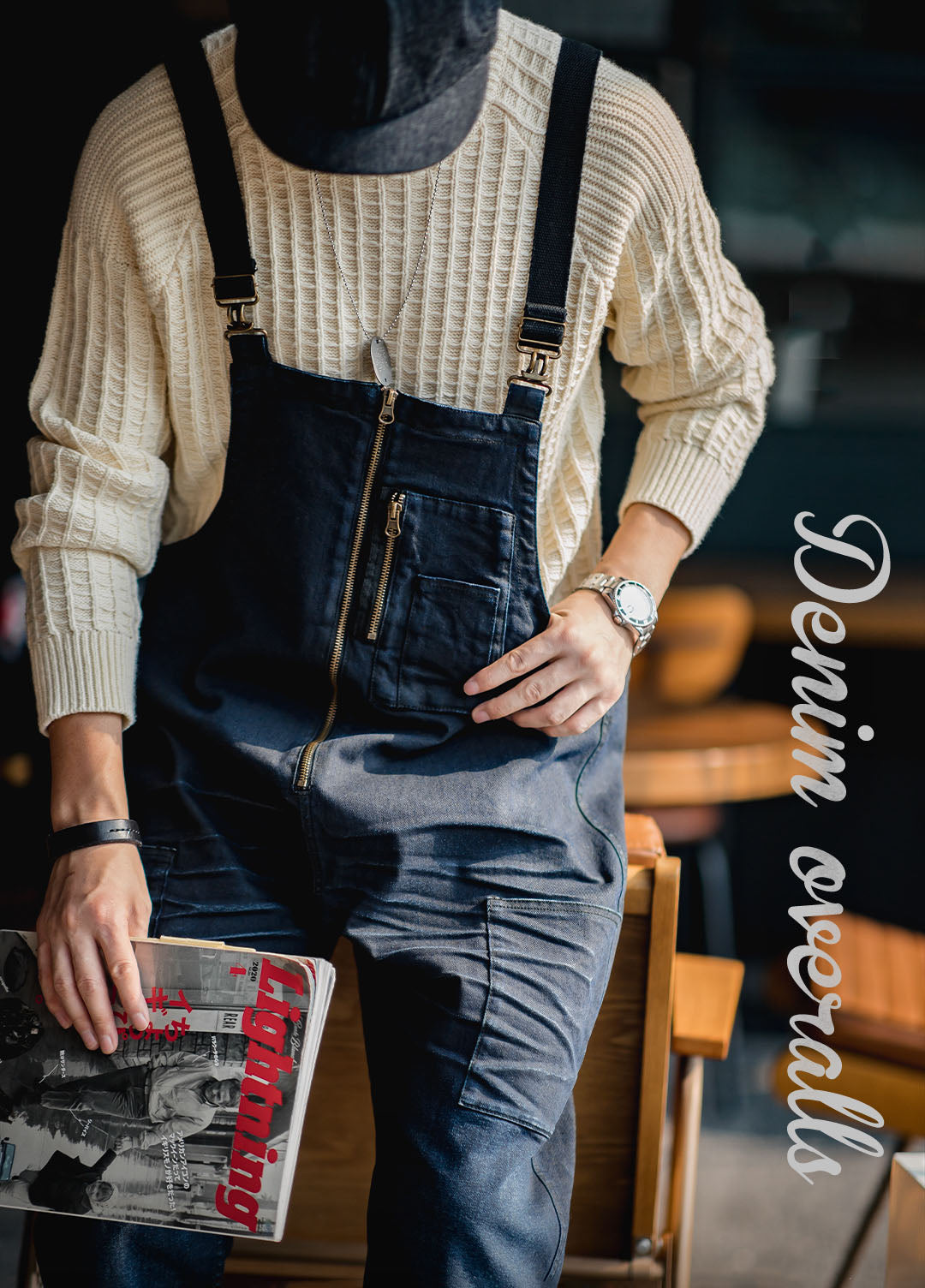 American Denim Deck Cat Whiskers Straight Men's Trousers - Harmony Gallery
