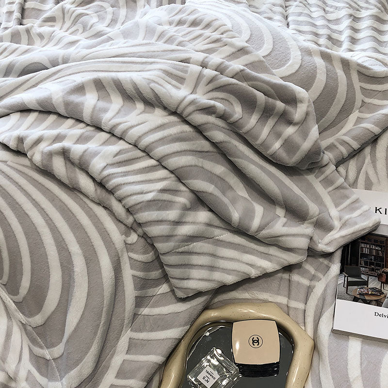 Luxury High-End Milk Velvet Set Winter Warm Cover Bed Set - Harmony Gallery