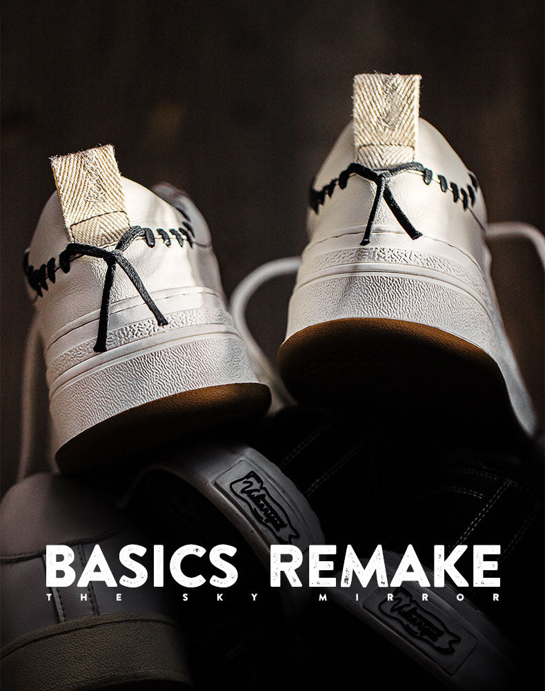 Retro Low Top Casual Leather Skateboard Unisex Shoes - Harmony Gallery