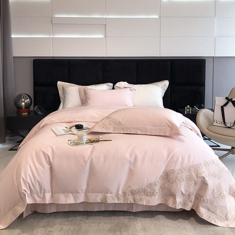 Luxury High-End Embroidery Quilt Cover Villa Bed Set - Harmony Gallery