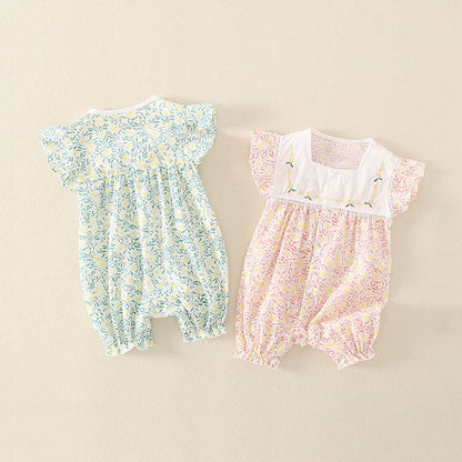 Summer Newborn Cotton Jumpsuit Baby Girl's Romper - Harmony Gallery