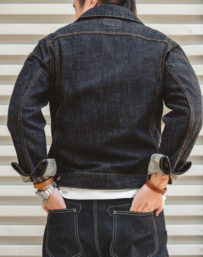 Tooling Retro TYPE III Denim Locomotive Slim Men's Coat - Harmony Gallery