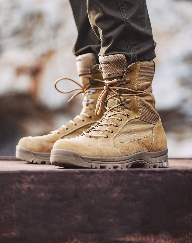 Desert Leather High-Top Outdoor Work Men's Tactical Boot - Harmony Gallery