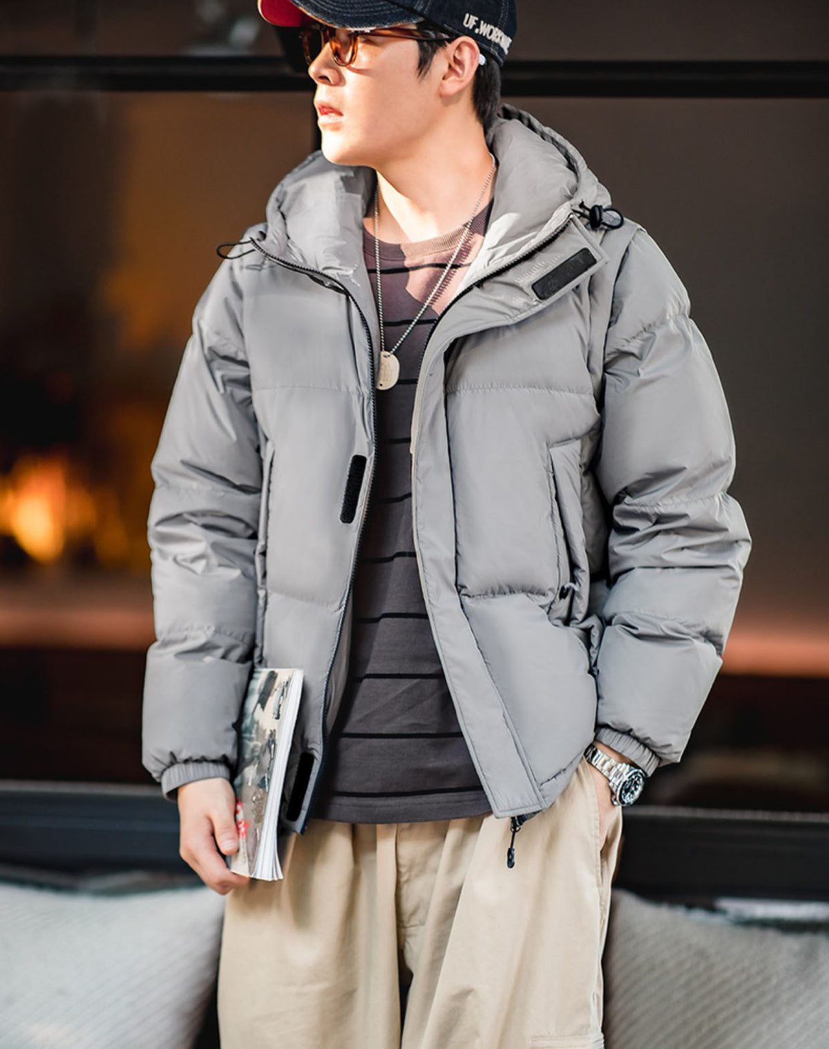 Mountain Detachable Vest Warm Function Hooded Men's Coat - Harmony Gallery