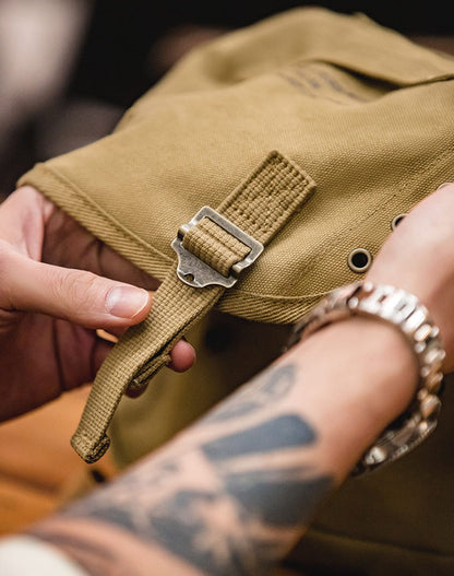 American M1961 Canvas Handy Shoulder Motorcycle Men's Bag - Harmony Gallery