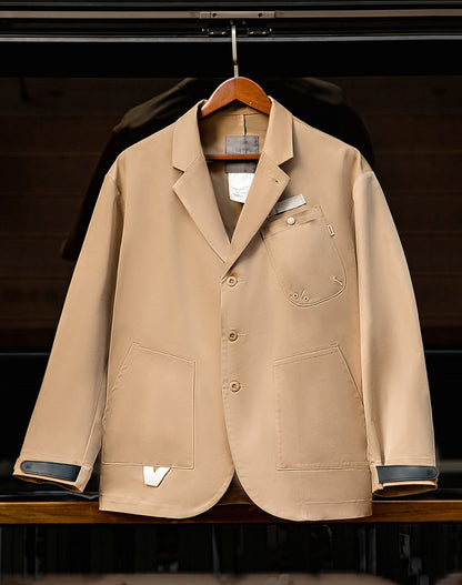 American Casual Multi-Pocket Functional Loose Men's Coat - Harmony Gallery