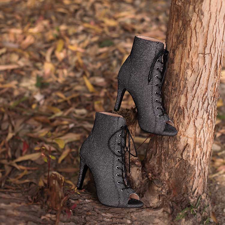 Leopard Fish Mouth Print High Heel Women's Dance Shoes - Harmony Gallery