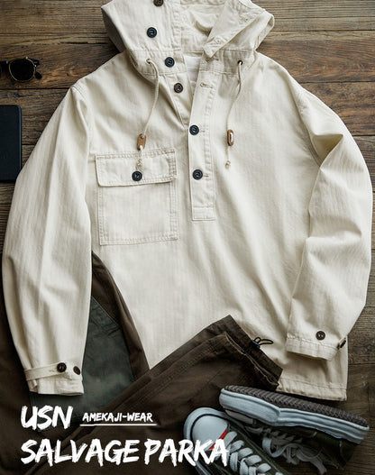 American Retro World War II Men's Hoodie Sweater - Harmony Gallery