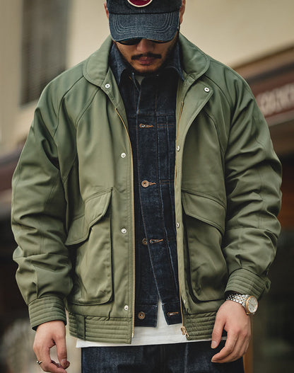 Tooling Retro Air Force Bomber Warm Cotton Men's Jacket - Harmony Gallery