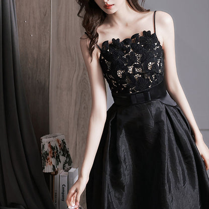 Luxury Black Evening Sexy Birthday Banquet Women's Dress - Harmony Gallery