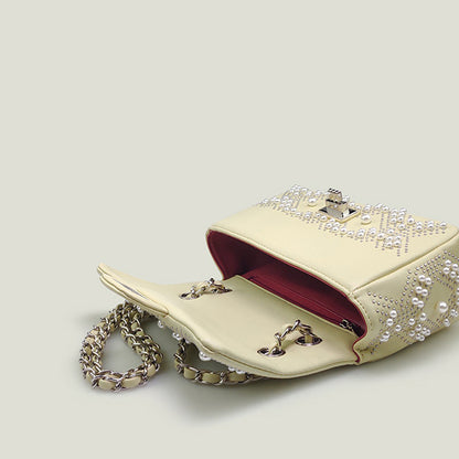 French Pearl Rhombic Chain High-End Women's Bag - Harmony Gallery