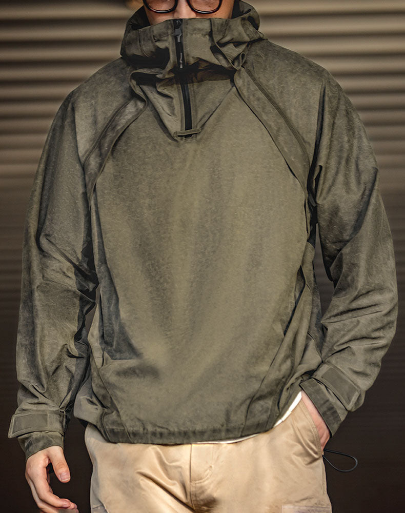 Retro Mountain Hooded Bad Weather Windproof Men's Sweater - Harmony Gallery