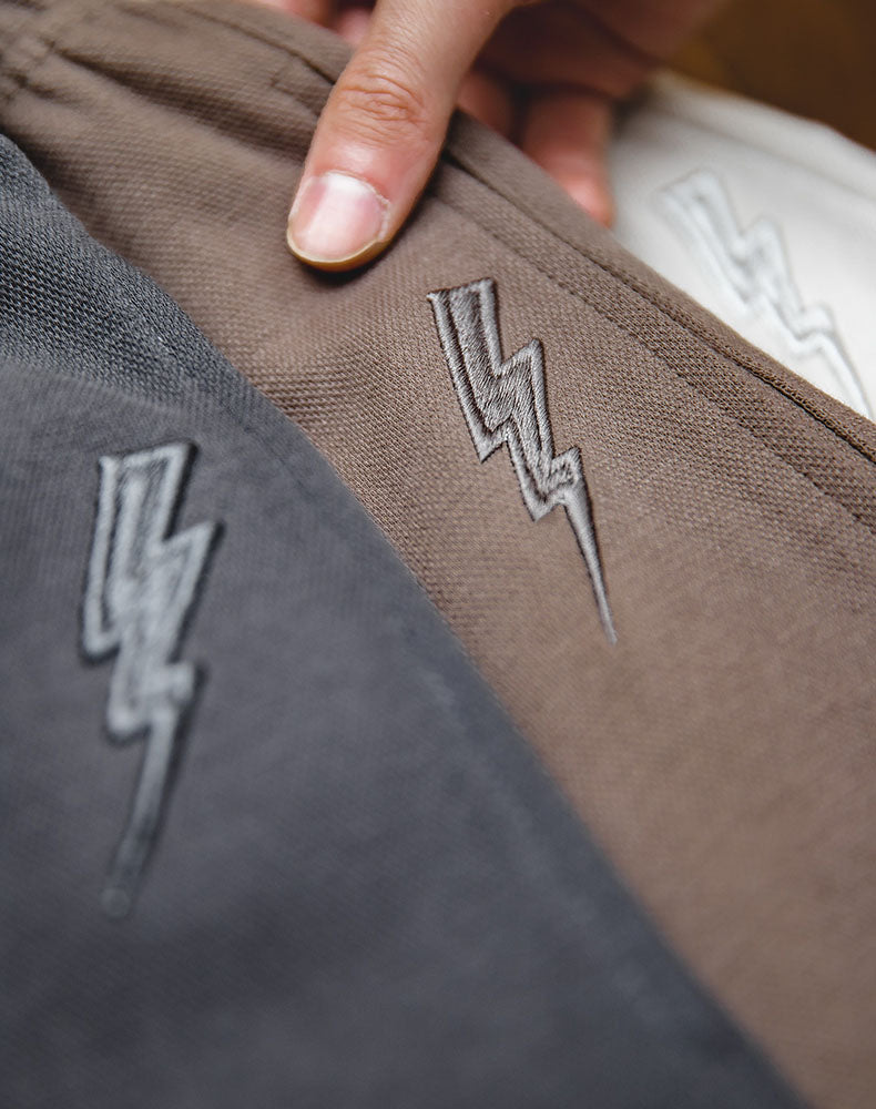 American Air Layer Heavy Knitted Embroidery Sports Men's Shorts - Harmony Gallery