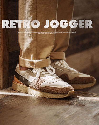 Retro Jogging Trend Stitching Sports Men's Casual Shoes - Harmony Gallery