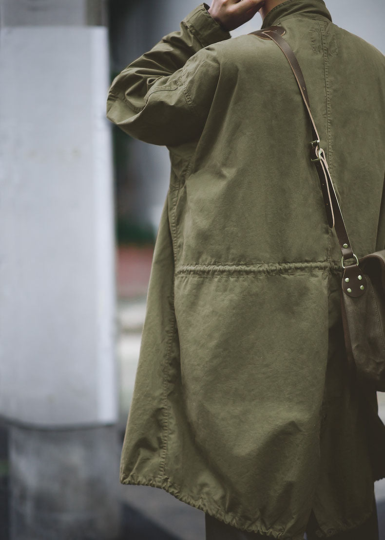 American Retro World War II M51 Fishtail Trench Men's Coat - Harmony Gallery