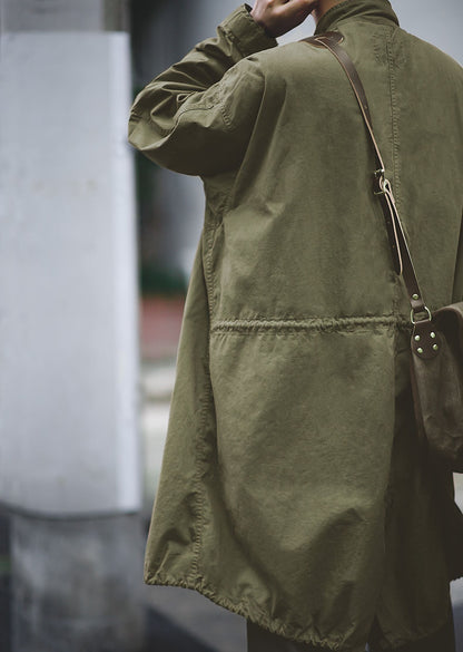 American Retro World War II M51 Fishtail Trench Men's Coat - Harmony Gallery
