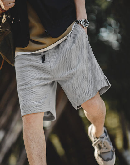 American Retro Mesh Breathable Loose Basketball Men's Shorts - Harmony Gallery