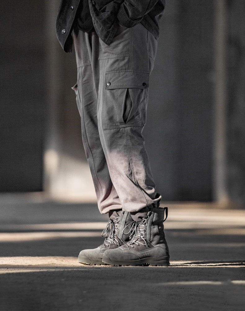 Desert Leather British High-Top Tactical Wolf Outdoor Men's Boot - Harmony Gallery
