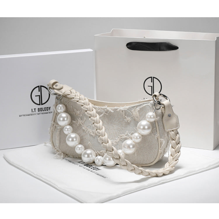 Camelia Stylish Pearl Underarm Messenger Women's Bag - Harmony Gallery