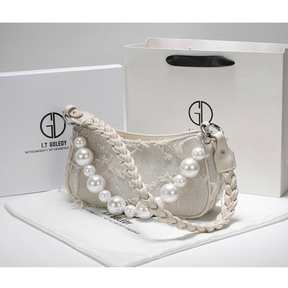 Camelia Stylish Pearl Underarm Messenger Women's Bag - Harmony Gallery