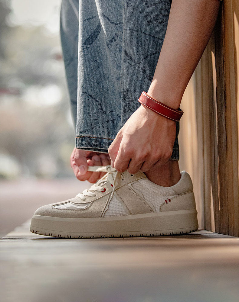 German Army All-match Breathable White Sports Men's Casual Shoes - Harmony Gallery