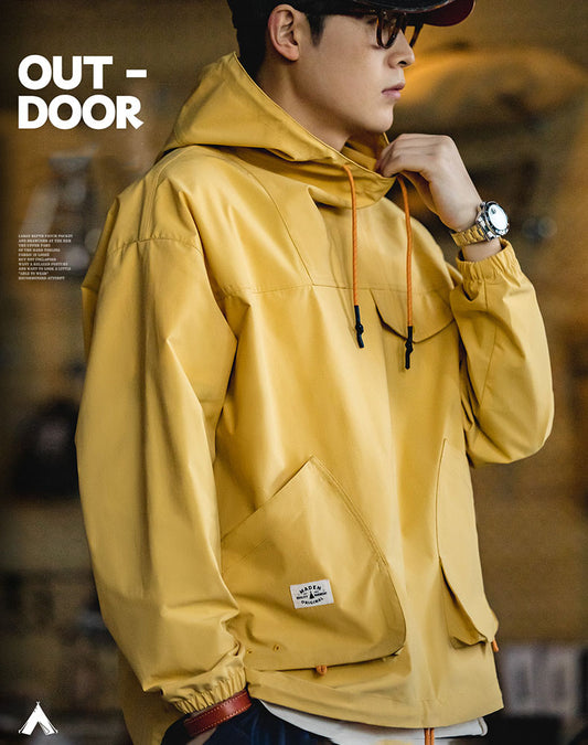 Mountain Outdoor Hooded Windproof Functional Men's Sweater - Harmony Gallery