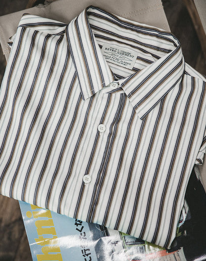 American TR Striped Business Casual Handsome Men's Shirt - Harmony Gallery