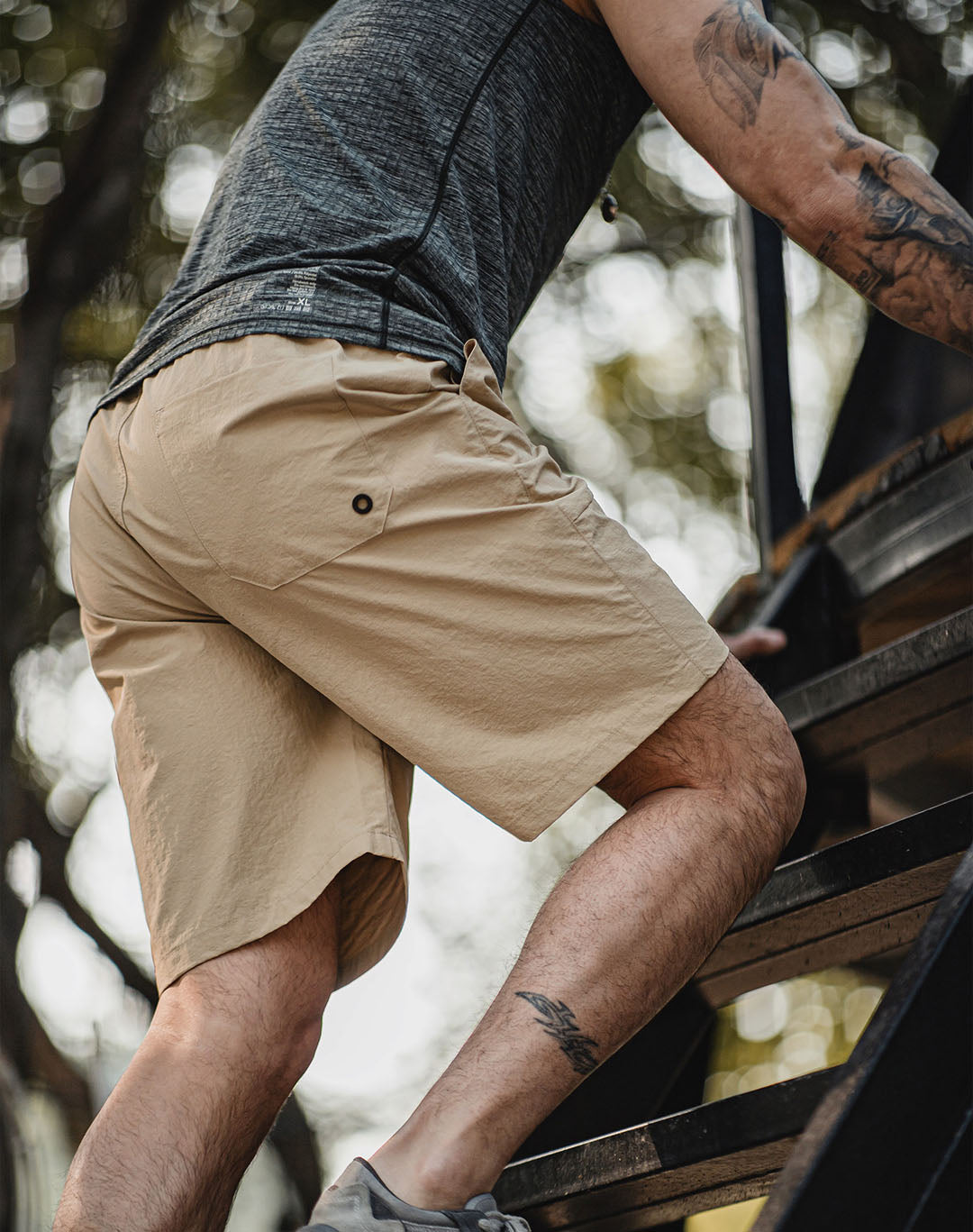 Outdoor Casual Loose Straight Drawstring Men's Shorts - Harmony Gallery