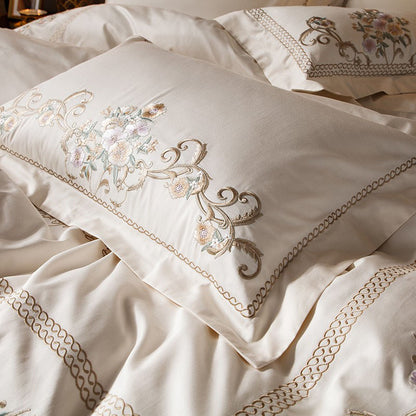 European-Style Embroidered Quilt Cover High-End Bed Set - Harmony Gallery