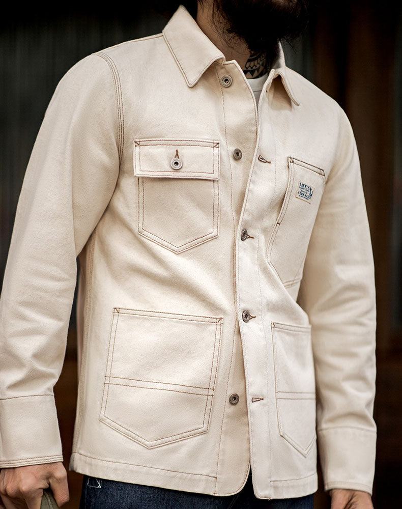 American Heavy Cotton Seed Multi-Pocket Men's Coat - Harmony Gallery