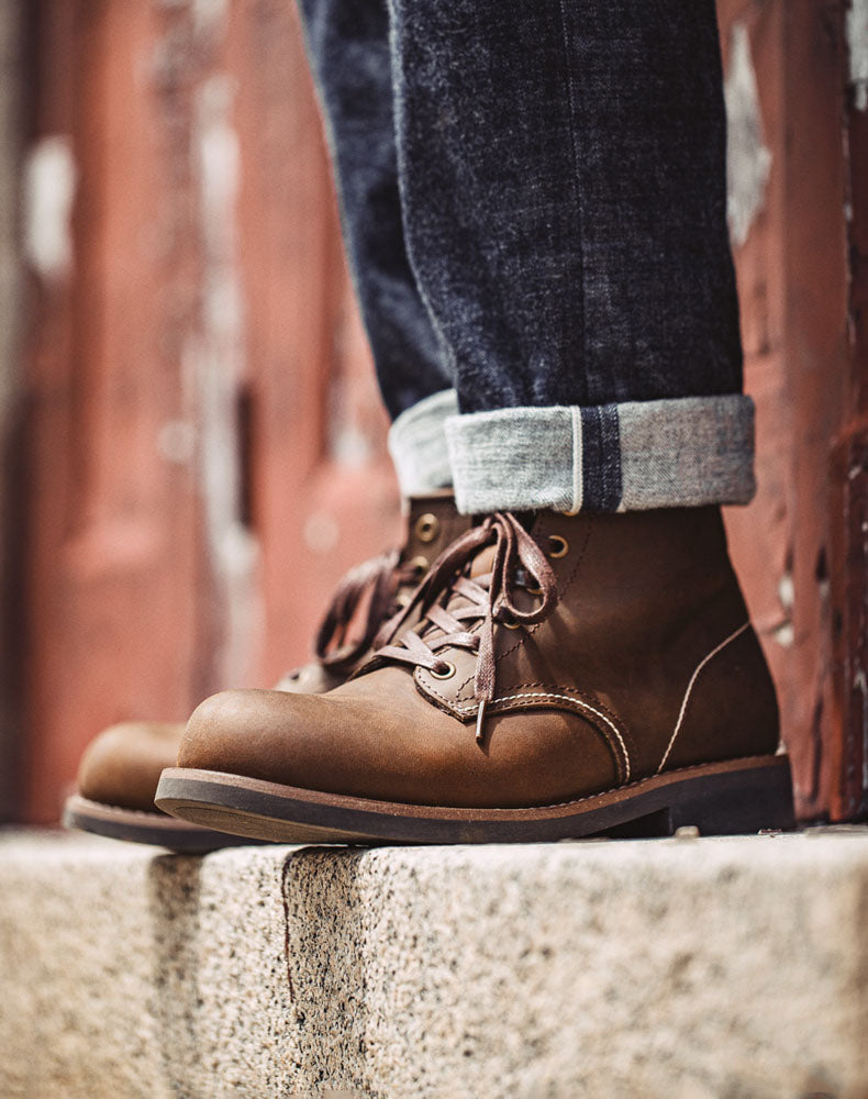 American Retro Beckman 9011 Leather Outdoor Martin Men's Boot - Harmony Gallery