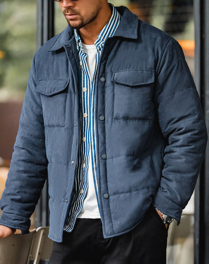 American Casual Double-Sided Cotton Warm Men's Coat - Harmony Gallery