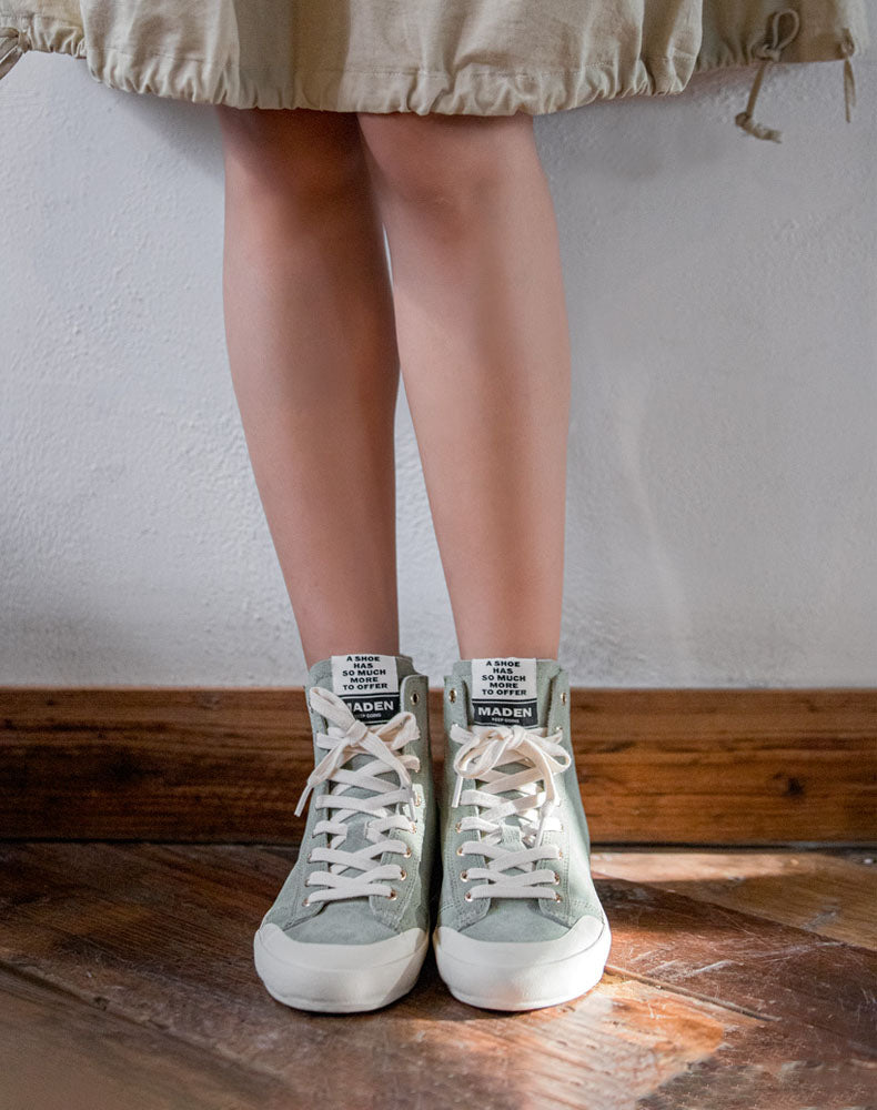 Classic High-Top Suede All-Match Casual Unisex Canvas Shoes - Harmony Gallery