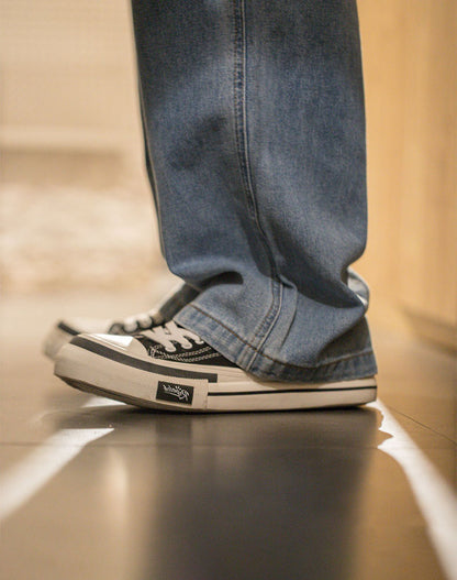 Retro Daily Thick-Soled All-Match Men's Canvas Shoes - Harmony Gallery