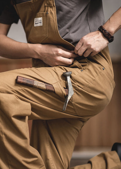 American Retro Suspenders One-Piece Pocket Men's Overalls - Harmony Gallery