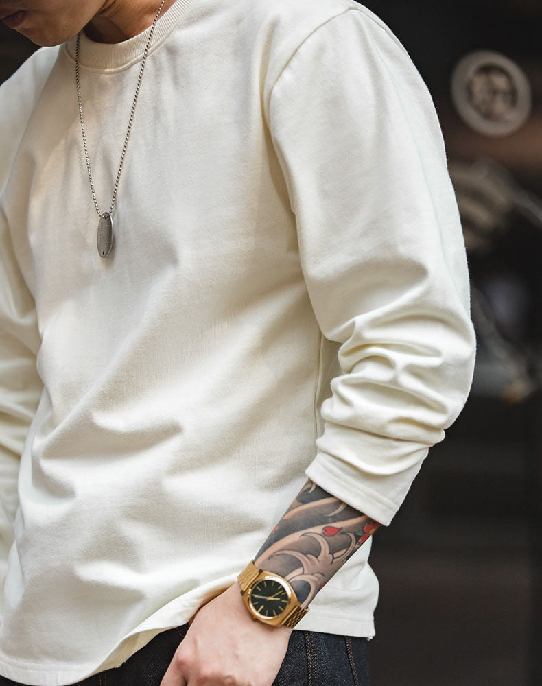 Cotton Casual Tooling American Round Neck Men's Sweater - Harmony Gallery