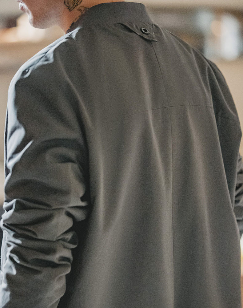 American Casual Collarless Commuter Versatile Men's Coat - Harmony Gallery