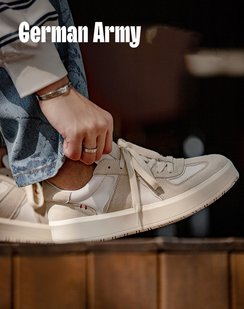 German Army All-match Breathable White Sports Men's Casual Shoes - Harmony Gallery