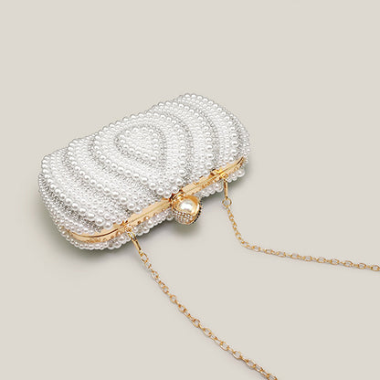 Diamond Pearl High-End Bridal Wedding Women's Clutch Bag - Harmony Gallery
