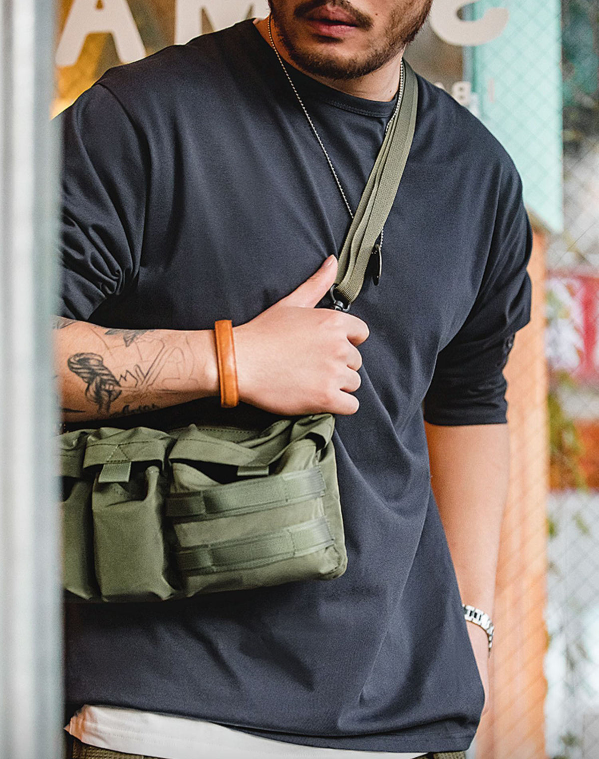 Function Postman Oblique Cross Mountain Men's Waist Bag - Harmony Gallery