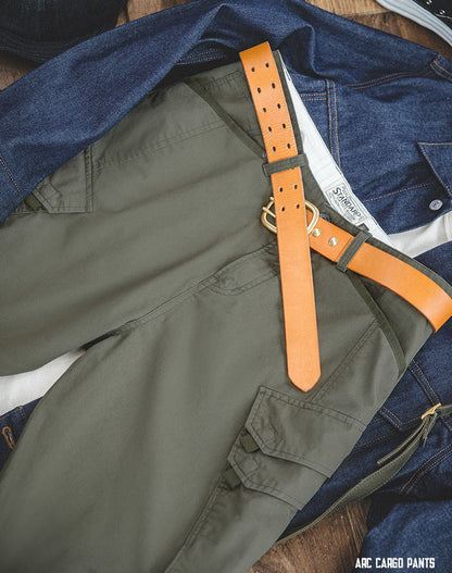 Tooling American Vertical Cutting Straight Leg Casual Men’s Trousers - Harmony Gallery