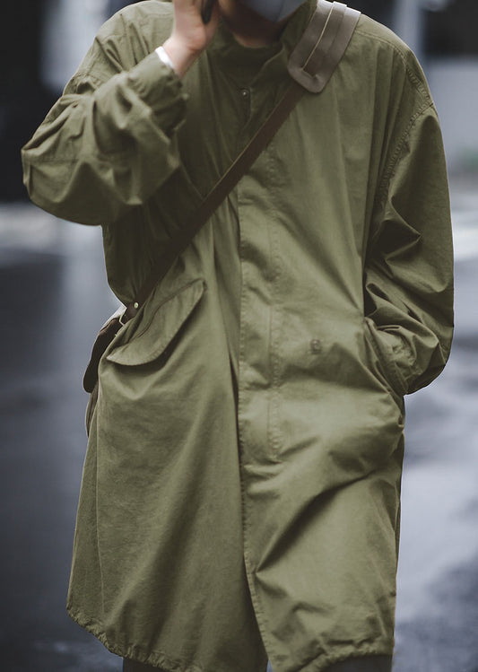 American Retro World War II M51 Fishtail Trench Men's Coat - Harmony Gallery